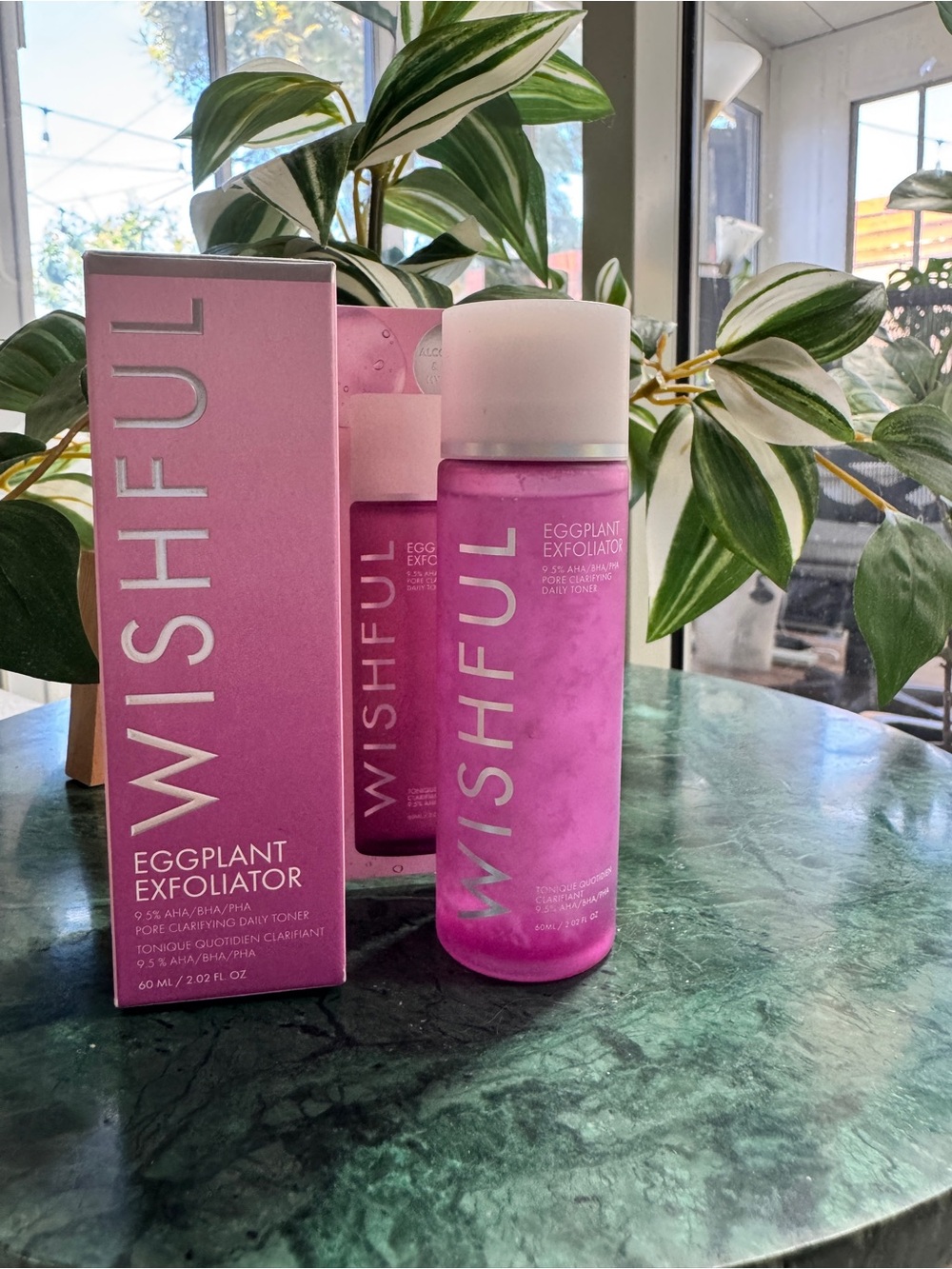 Wishful Eggplant Exfoliating Toner Travel Size 60ml- New in Box